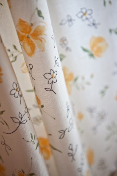 Stoffdetail Vorhang Vorhang Stoffdetail im Ferienhaus Katharina